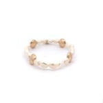 Basic flat four 10mm pearl gold coloured Basic flat four 10mm pearl gold coloured