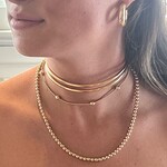 Necklace open bangle double goldplated Necklace open bangle double goldplated