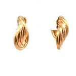 Earrings twist gold coloured Earrings twist gold coloured