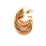 Earrings twist goldplated