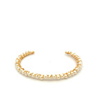 Bangle pearl faux goldplated