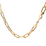 Necklace link chain gold coloured
