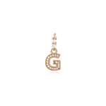 Letter cc small hang charm goldplated