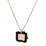 Photo charm frame black goldplated Photo charm frame black goldplated