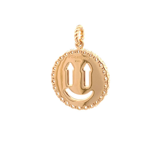 Smiley arrow cc charm goldplated