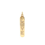 Charm love goldplated