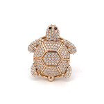 Ring turtle cc goldplated