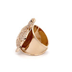 Ring turtle cc goldplated