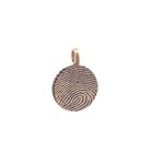 Charm - engrave round goldplated