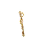 Charm - Cross luxe clear goldplated