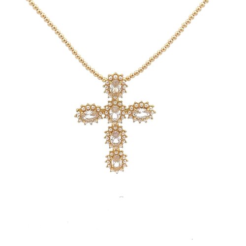 Cross luxe pearl clear goldplated