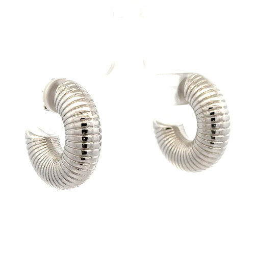 Earrings hoops monaco silverplated