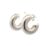 Earrings hoops monaco silverplated