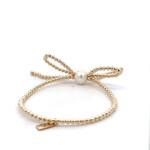 Ribbon pearl gold coloured