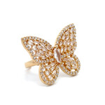 Ring butterfly cc goldplated