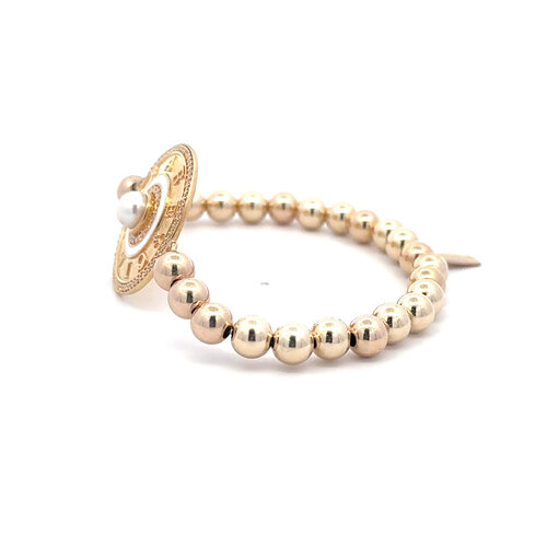 Ciao babe white pearl gold coloured