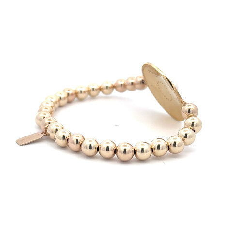 Ciao babe white pearl gold coloured