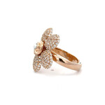Ring flower cc goldplated