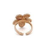 Ring flower cc goldplated