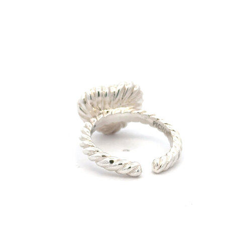 Ring heart gold-silverplated