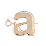 Letter connect small goldplated