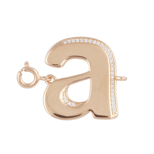 Letter connect small goldplated