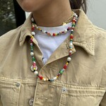 Necklace happy big multi beads