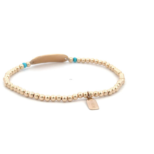 Bar classic mama turquoise gold coloured