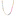 Necklace candy love fuchsia 2mm gold coloured