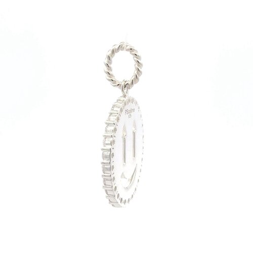 Charm - smiley arrow cc silver