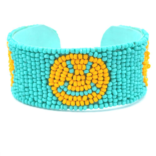 Happy bangle smiley turquoise