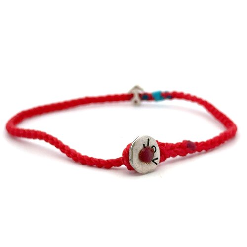 Men cord sailor red silver