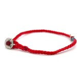 Men cord sailor red silver