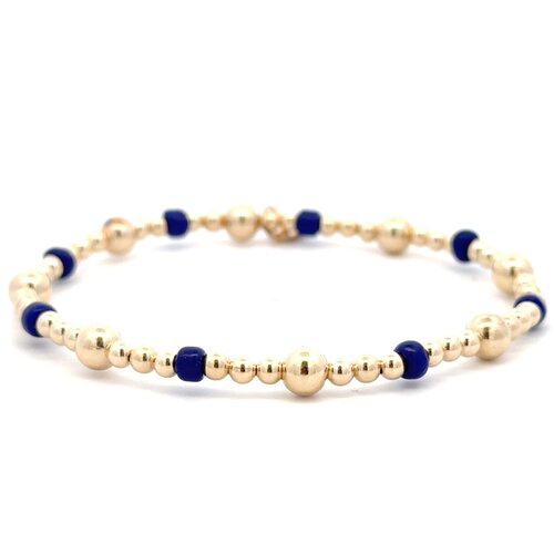 Mix blue basic gold coloured