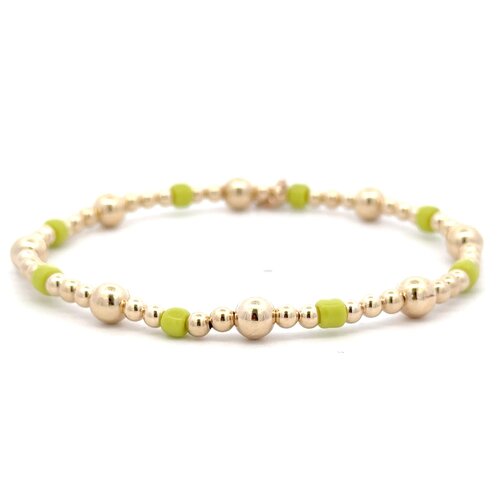 Mix light green basic gold coloured