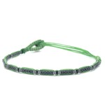 Men cord caesar green silver