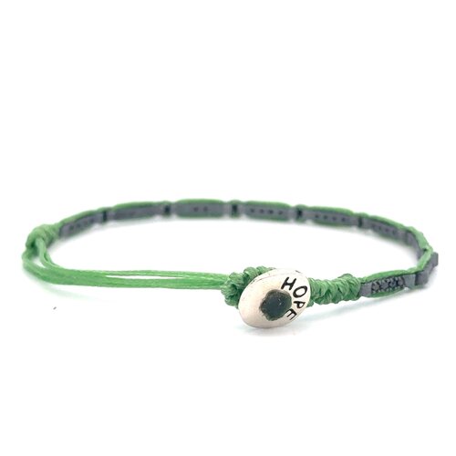 Men cord caesar green silver