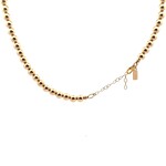 Necklace basic 7mm gold coloured