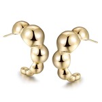 Earrings bubble gold coloured