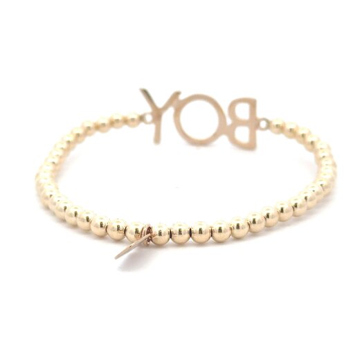 Text boy gold coloured