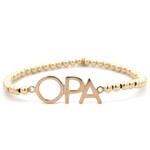 Text opa gold coloured