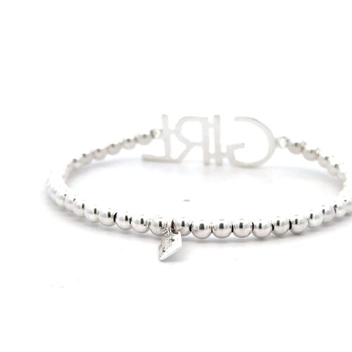 Text girl silver