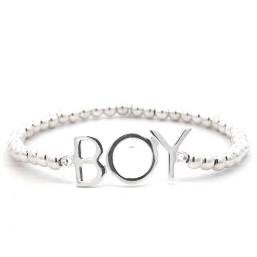 Text boy silver