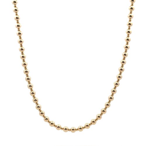 Necklace basic mix 4/2mm gold coloured