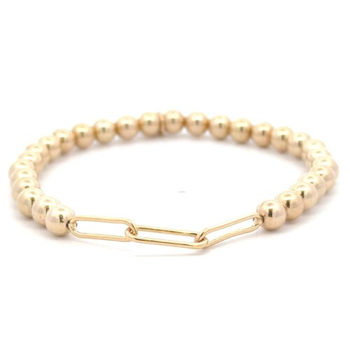 Link chain 5mm gold coloured