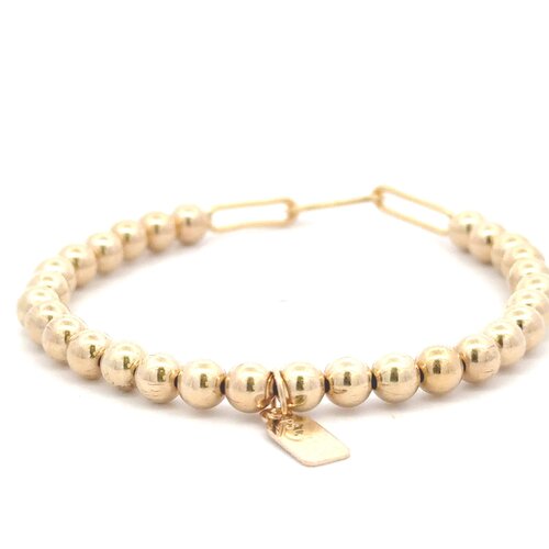 Link chain 5mm gold coloured