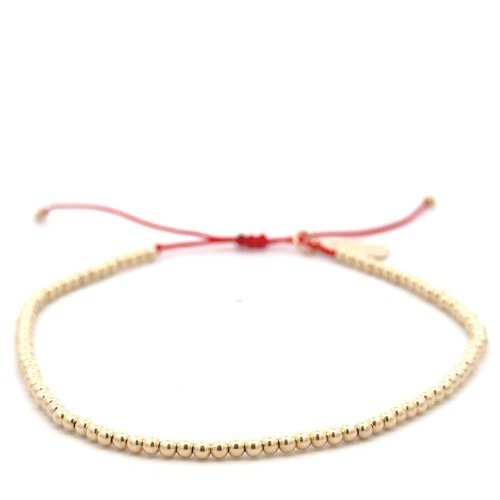 Cord 2mm red gold coloured