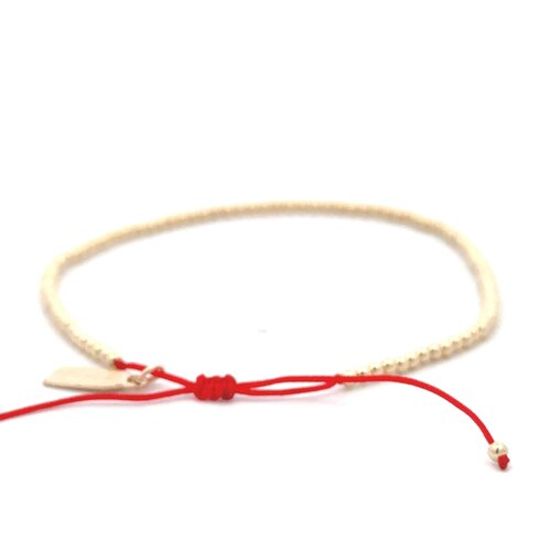 Cord 2mm red gold coloured