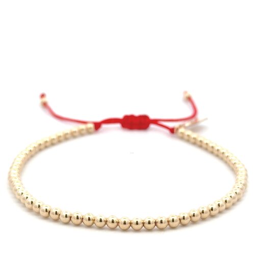 Cord 3mm red gold coloured