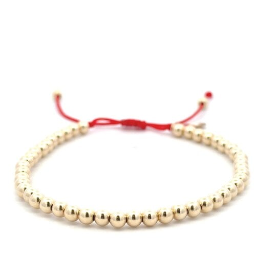 Cord 4mm red gold coloured